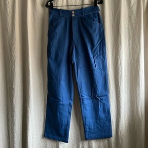 Caron Callahan Hanson pants blue herringbone size small S